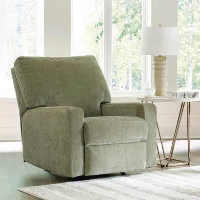 PC6950525 Bridgepoint Rocker Recliner Chair In Fabric Upholstery - Moss | Signature Design By Ashley