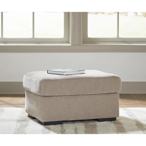 PC6950614 Bridgepoint Accent Ottoman In Fabric Upholstery - Stone | Signature Design By Ashley