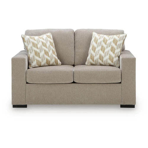 PC6950635 Bridgepoint Loveseat In Fabric Upholstery - Stone | Signature Design By Ashley