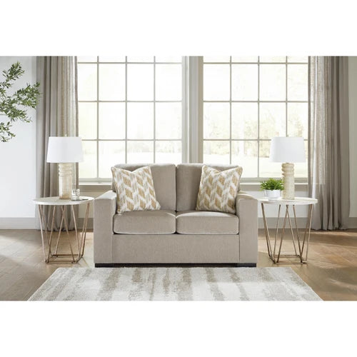 PC6950635 Bridgepoint Loveseat In Fabric Upholstery - Stone | Signature Design By Ashley