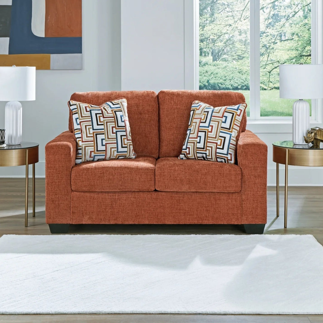 2430435 Aviemore Loveseat In Fabric Upholstery - Spice | Signature Design By Ashley