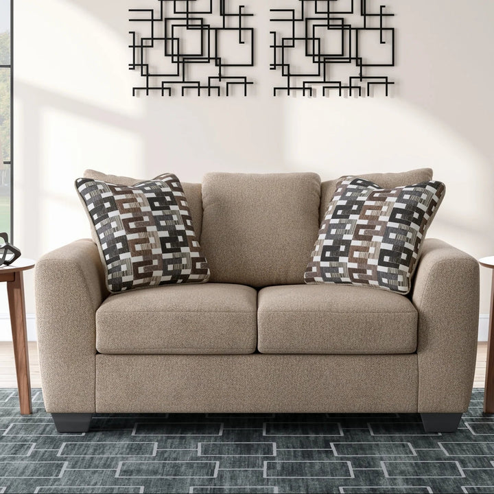 3020435 Triston-Peaks Loveseat In Fabric Upholstery - Suede | Benchcraft By Ashley