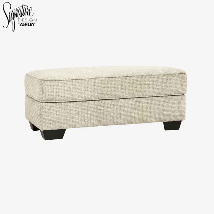 9620514 Monaghan Oversized Accent Ottoman In Fabric Upholstery - Sandstone | Signature Design By Ashley