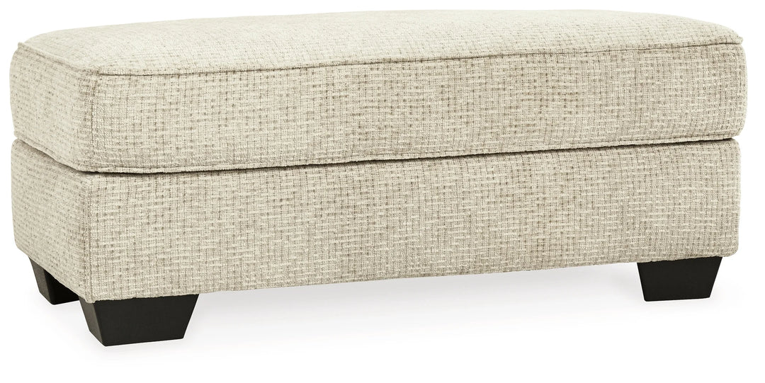 9620514 Monaghan Oversized Accent Ottoman In Fabric Upholstery - Sandstone | Signature Design By Ashley