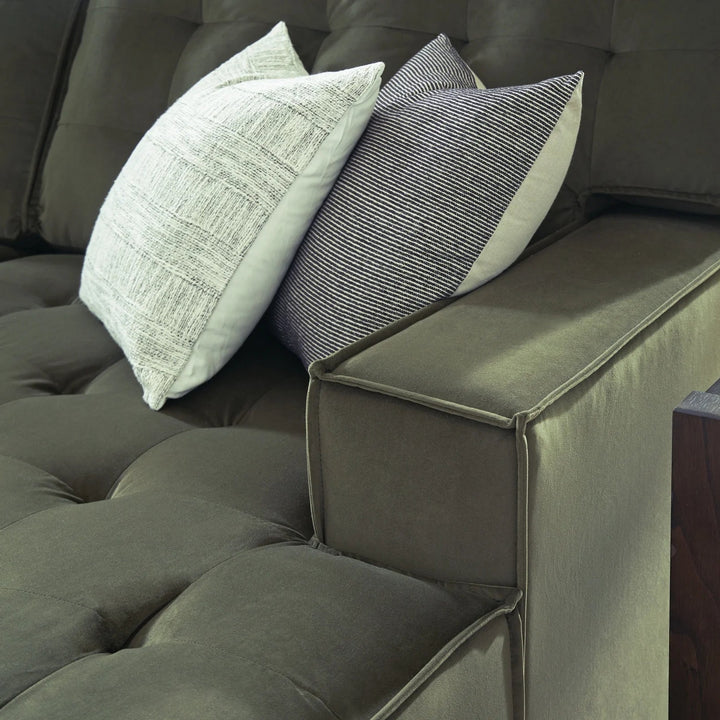 Caspian-Town 2-Piece Sectional Sofa In Fabric Upholstery - Olive | Signature Design By Ashley