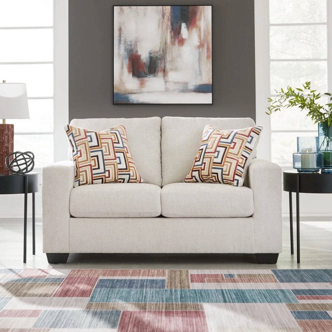 2430535 Aviemore Loveseat In Fabric Upholstery - Stone | Signature Design By Ashley