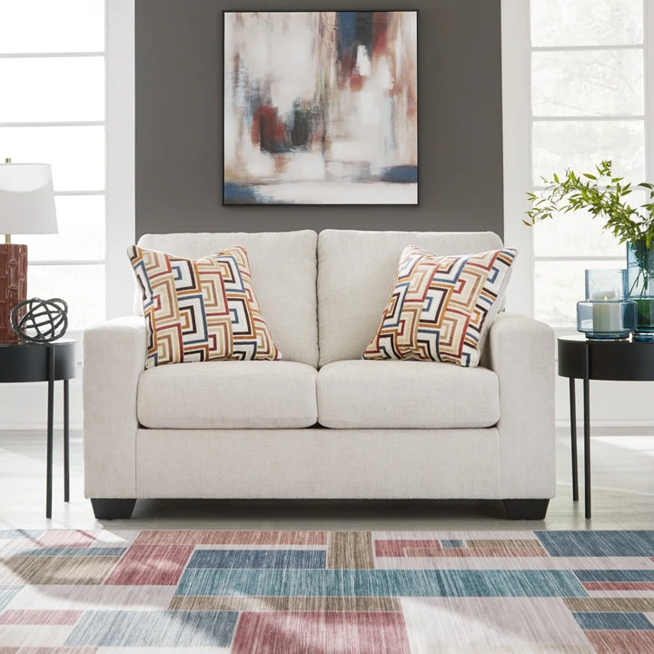 2430535 Aviemore Loveseat In Fabric Upholstery - Stone | Signature Design By Ashley