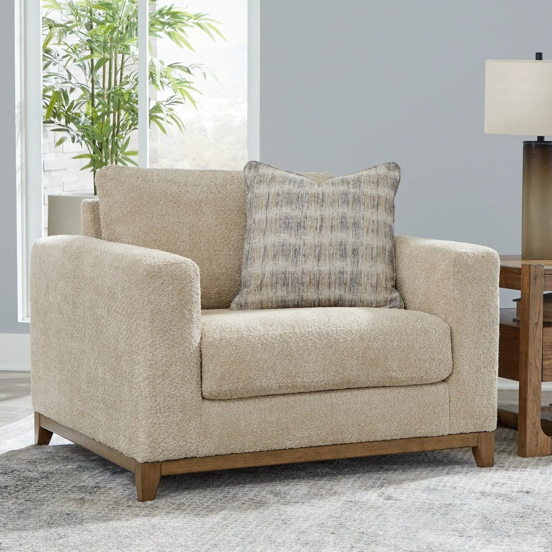 4890223 Parklynn Oversized Armchair In Fabric Upholstery - Desert | Signature Design By Ashley