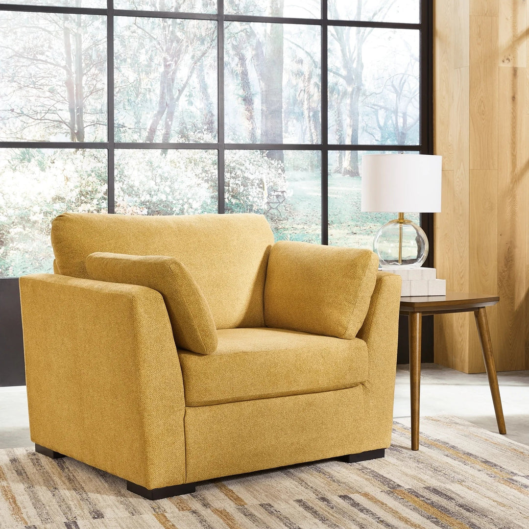 6750623 Keerwick Oversized Armchair In Fabric Upholstery - Sunflower | Signature Design By Ashley