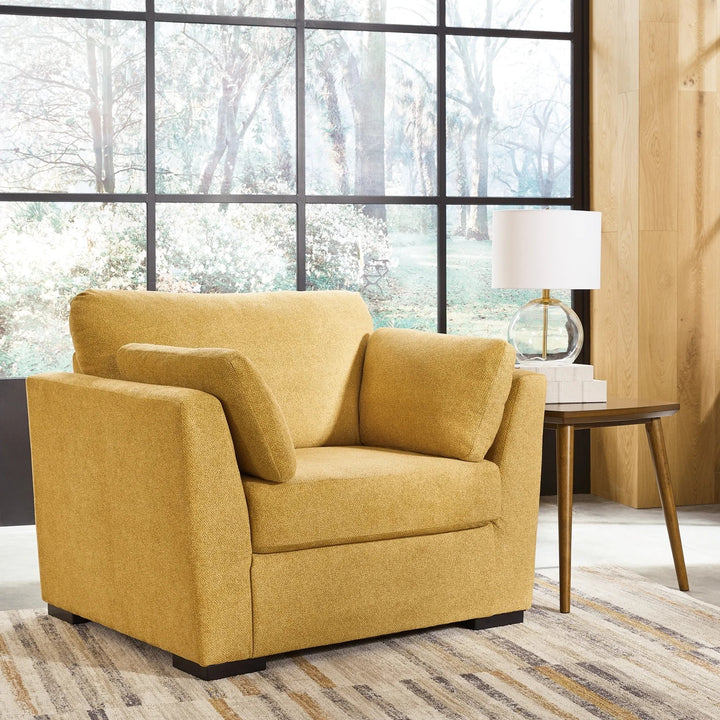 6750623 Keerwick Oversized Armchair In Fabric Upholstery - Sunflower | Signature Design By Ashley