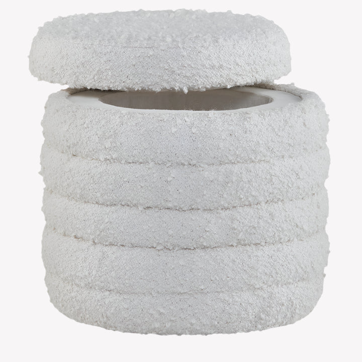 A3000678 Duntler Storage Ottoman - Ivory | Signature Design By Ashley
