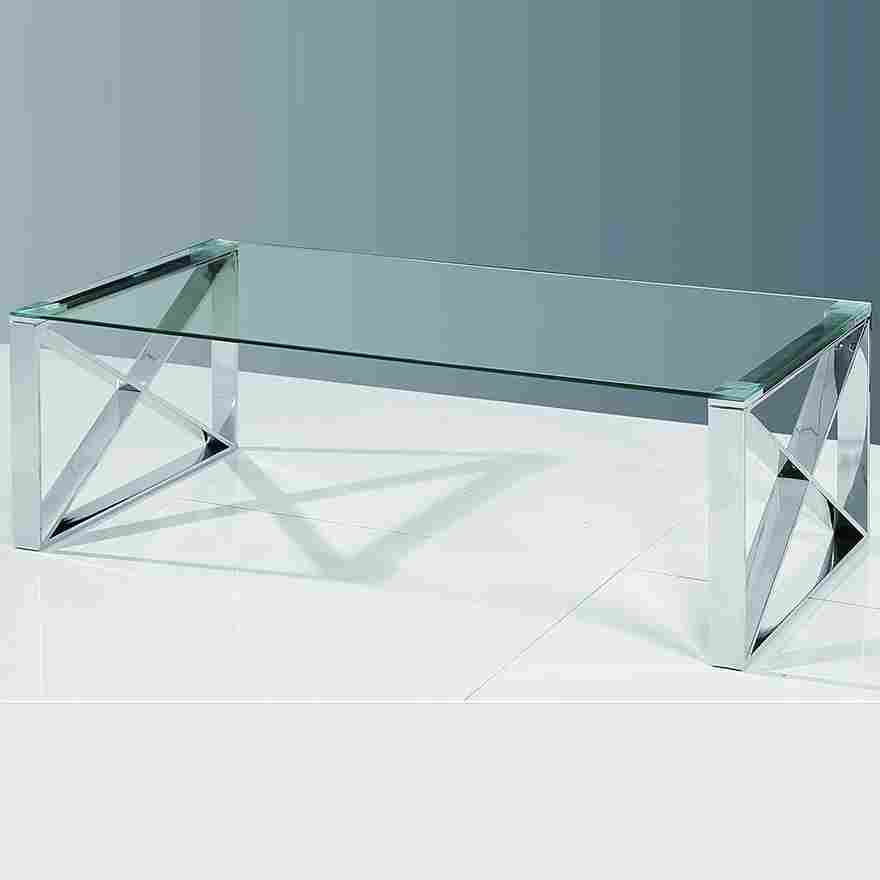 Blox Occasional Coffee Table Series Modern Elegance with Chrome-Finished Luxury