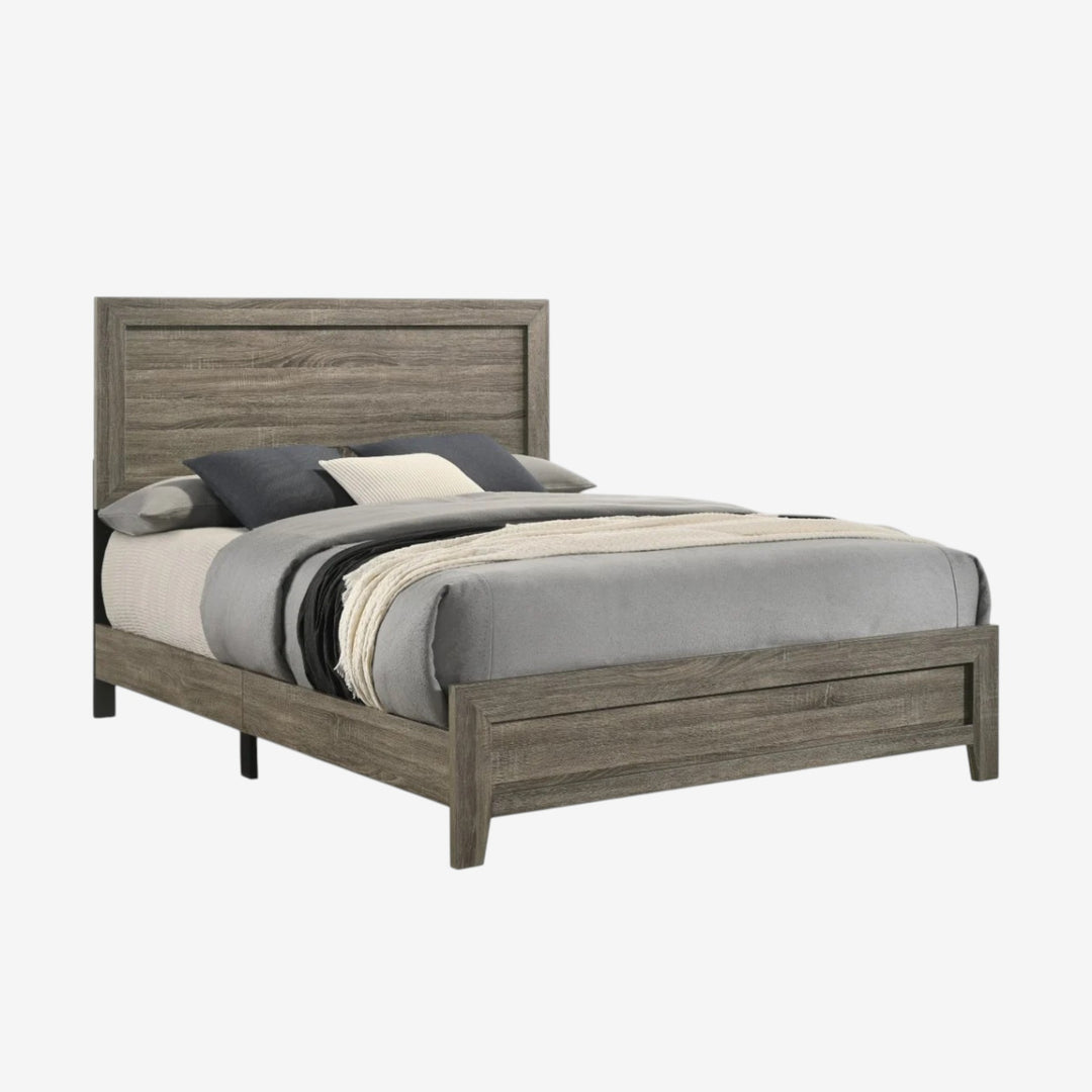 Verra Wooden Platform Bed Frame - Grey