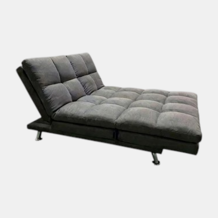 Timber 3-Seater Sofa Bed In Fabric Upholstery - Charcoal