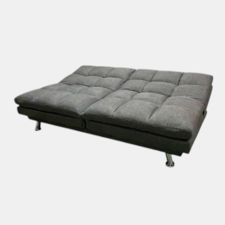Timber 3-Seater Sofa Bed In Fabric Upholstery - Charcoal