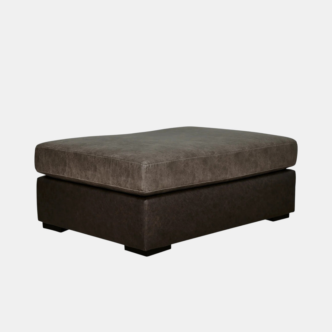 PC6270308 Castille Way Oversized Accent Ottoman In Leather Upholstery - Fossil | Signature Design By Ashley
