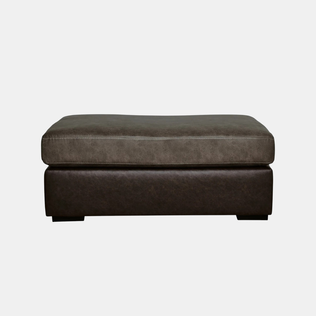 PC6270308 Castille Way Oversized Accent Ottoman In Leather Upholstery - Fossil | Signature Design By Ashley