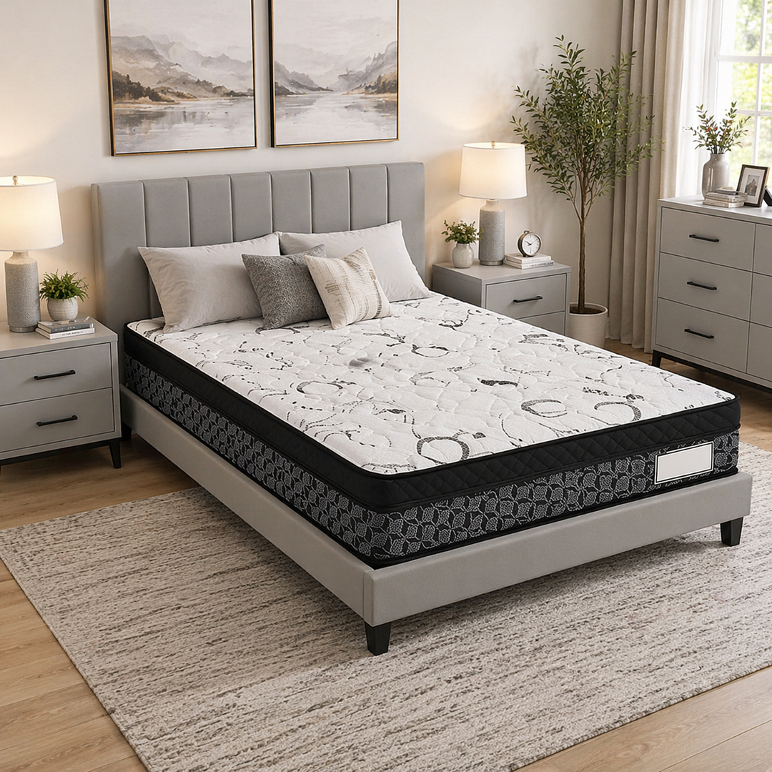 Spinal Rest Medium Firm Mattress | All-Foam Construction, 2" Pillowtop &amp; One-Sided Design