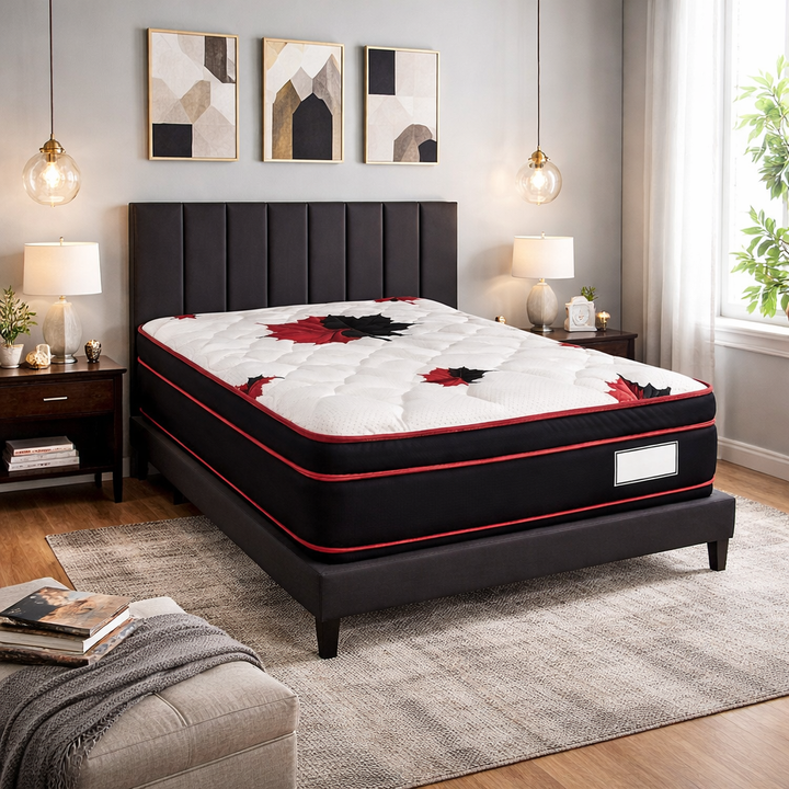 Berlin Medium Firm Mattress | Hybrid Bonnell Coil Construction, 4" Euro Top &amp; One-sided Design (In-Store Purchase Only)