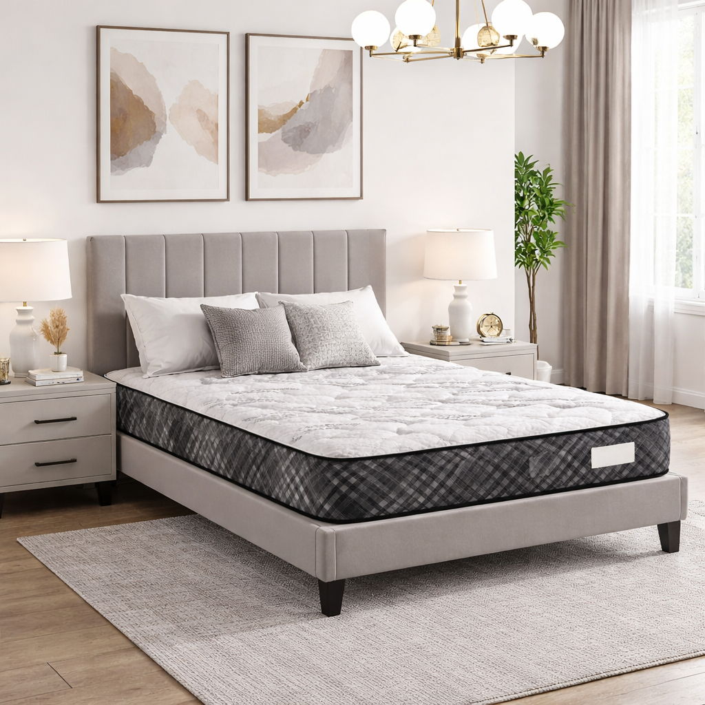 Hard Foam Firm Mattress | All-foam Construction, Quilted Top, One-Sided Design