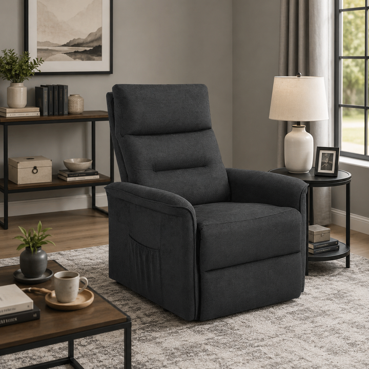 Vista Recliner Chair With Power Lift Function - Dark Grey