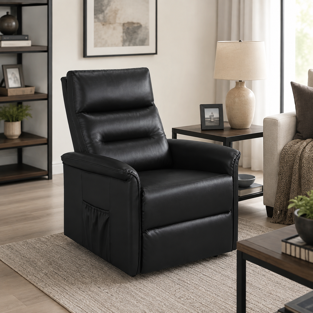 Vista Recliner Chair With Power Lift Function - Black