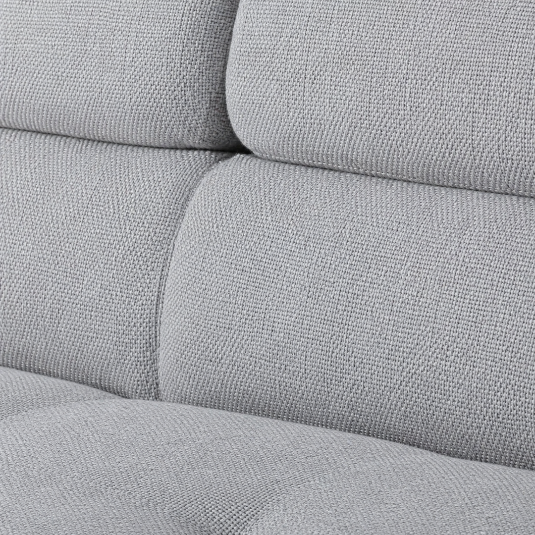Logan Fabric Upholstered Sectional Sofa Bed - Grey | Available In RHF &amp; LHF Configuration