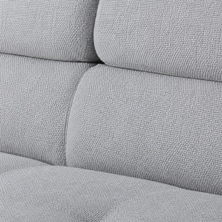 Logan Fabric Upholstered Sectional Sofa Bed - Grey | Available In RHF &amp; LHF Configuration