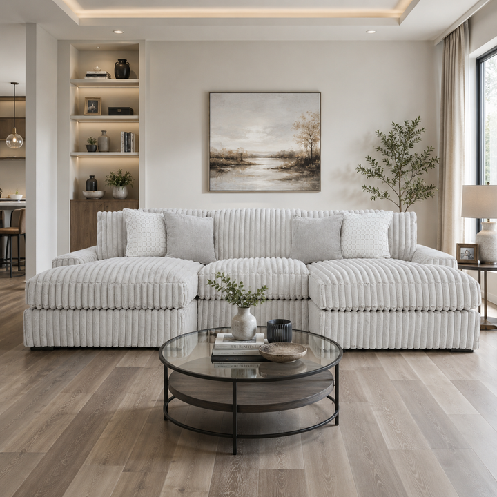 25903S4 Stupendous 3-Piece Sectional Sofa with Dual Chaises - Alloy | Signature Design by Ashley