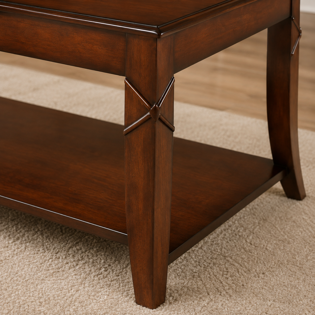 Weston 3-Piece Wooden Occasional Table Set - Walnut