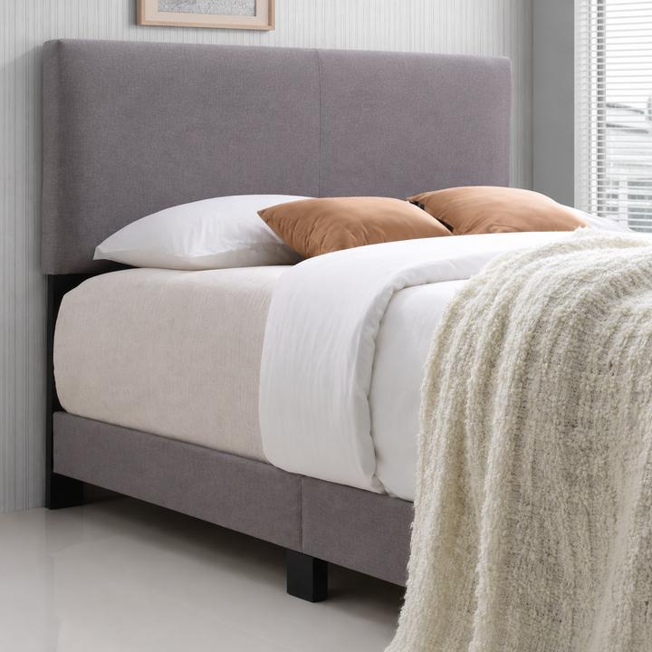 Lawson Fabric Upholstered Platform Bed Frame - Light Grey