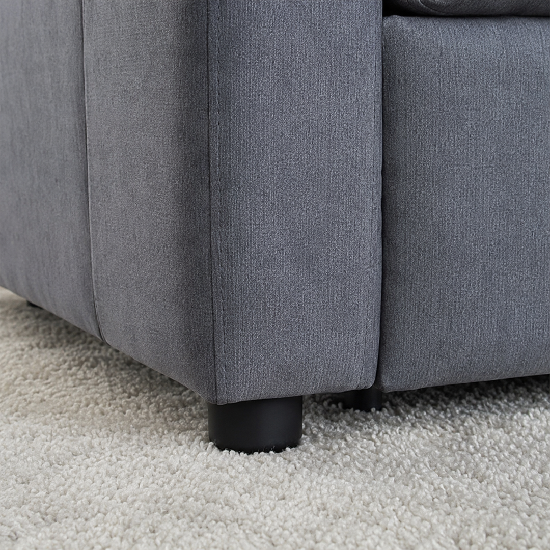 Melissa Sofa Bed In Fabric Upholstery - Charcoal