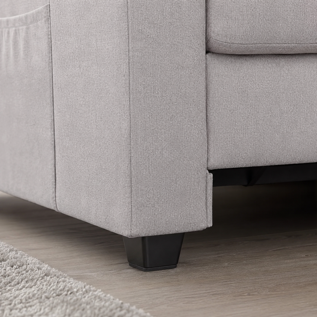 Melissa Sofa Bed In Fabric Upholstery - Cream