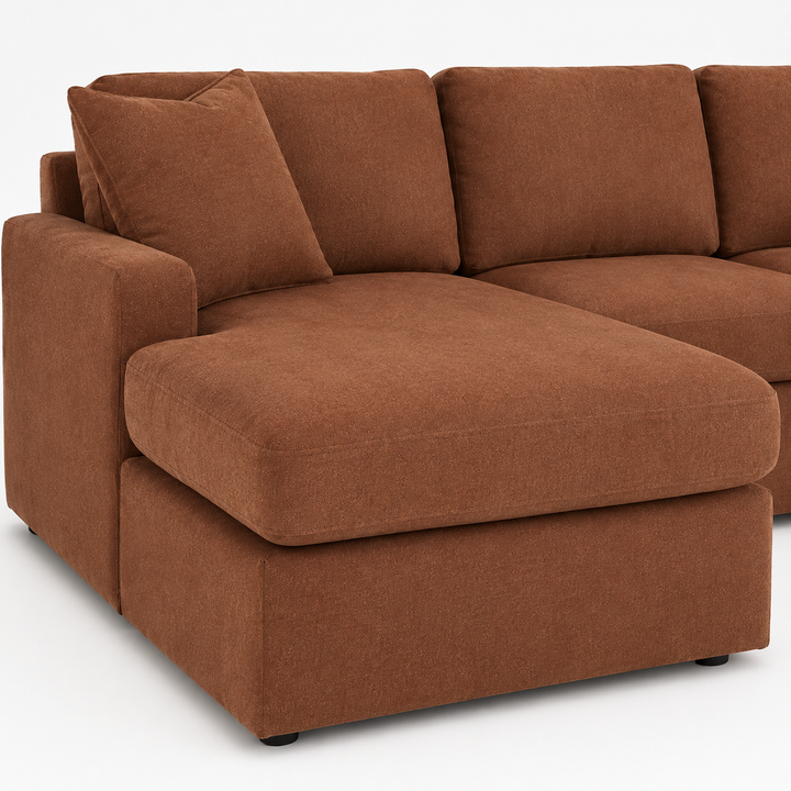 92102S19 Modmax 4-Piece Fabric Sectional Sofa With Dual Chaise - Spice | Signature Design By Ashley