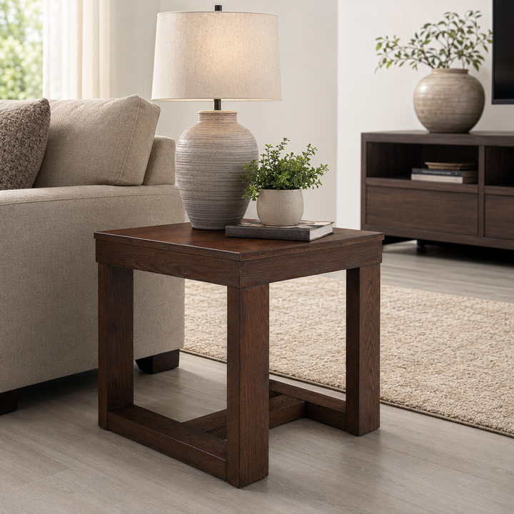 T481-2 Watson Wooden End Table - Dark Brown | Signature Design By Ashley