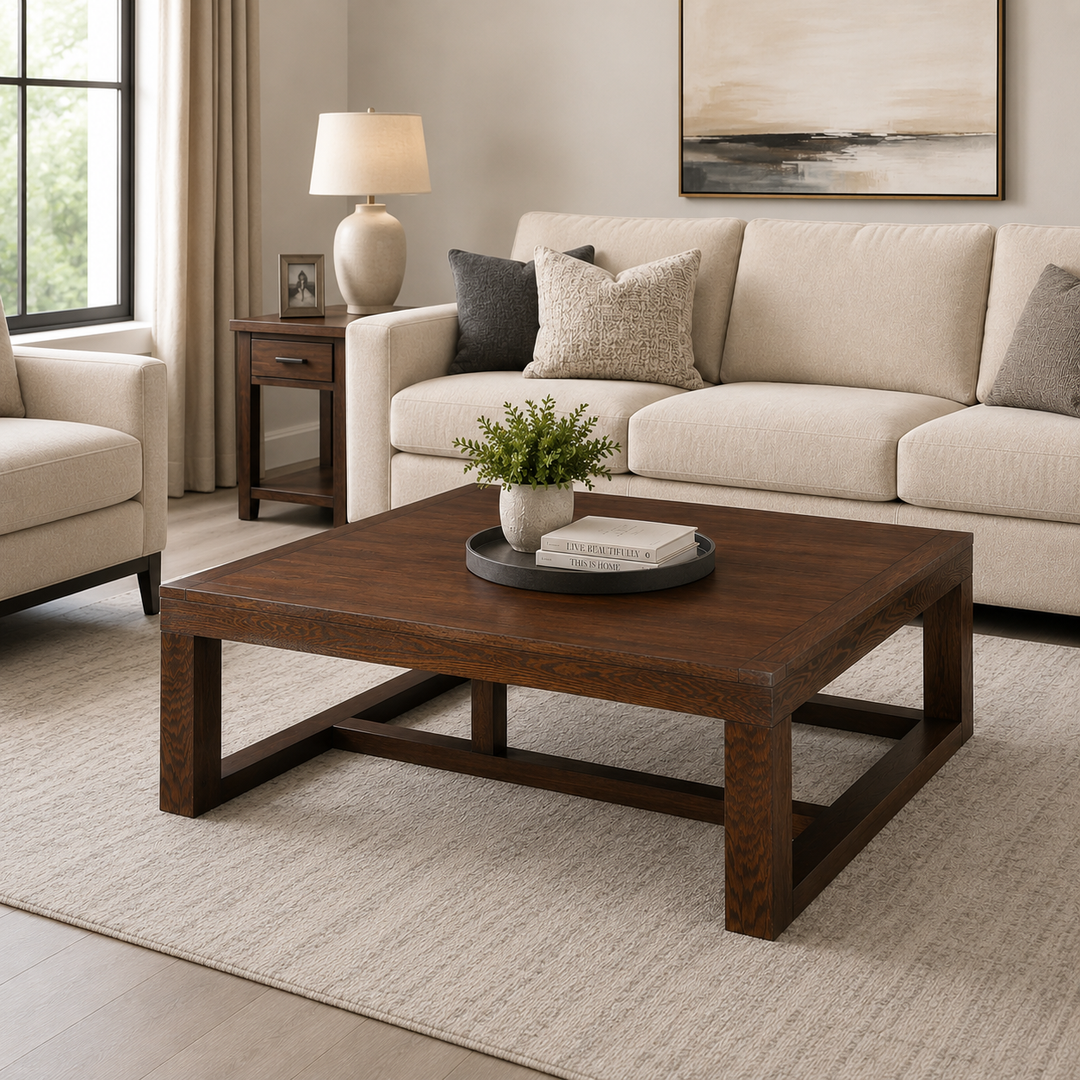 T481-1 Watson Wooden Coffee Table - Dark Brown | Signature Design By Ashley