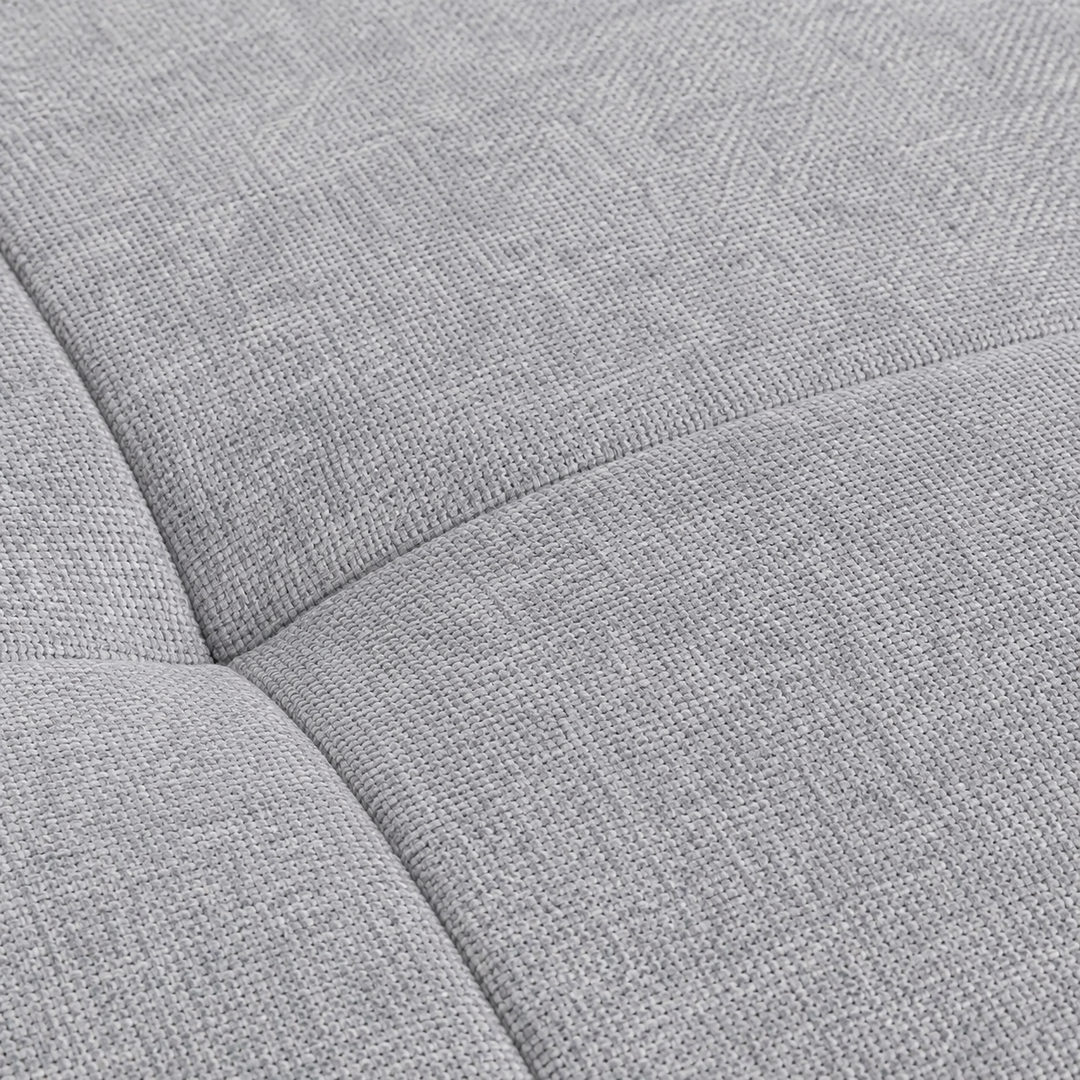 Evane Fabric Upholstered Sectional Sofa Bed With Reversible Storage Chaise &amp; USB Charing Ports - Grey