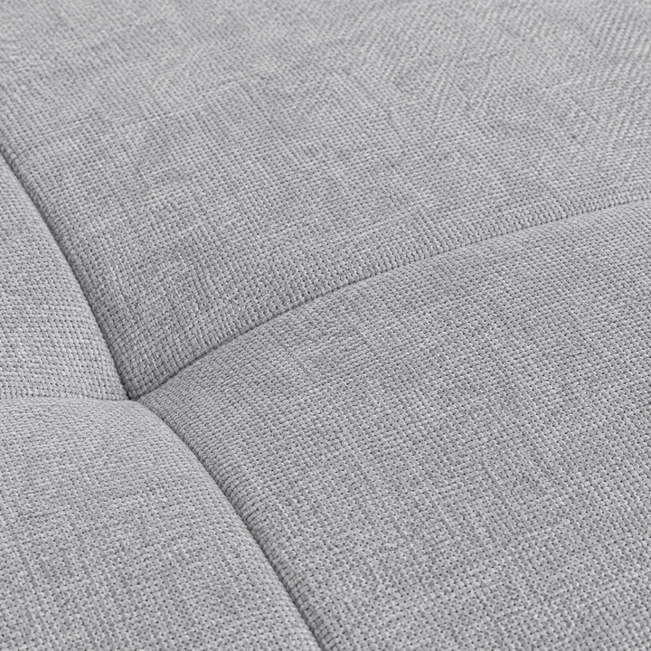 Evane Fabric Upholstered Sectional Sofa Bed With Reversible Storage Chaise &amp; USB Charing Ports - Grey