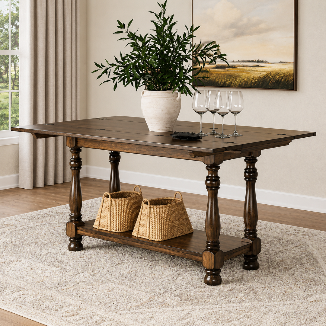 T609-4 Sturlayne Flip Top Sofa Table - Brown | Signature Design By Ashley