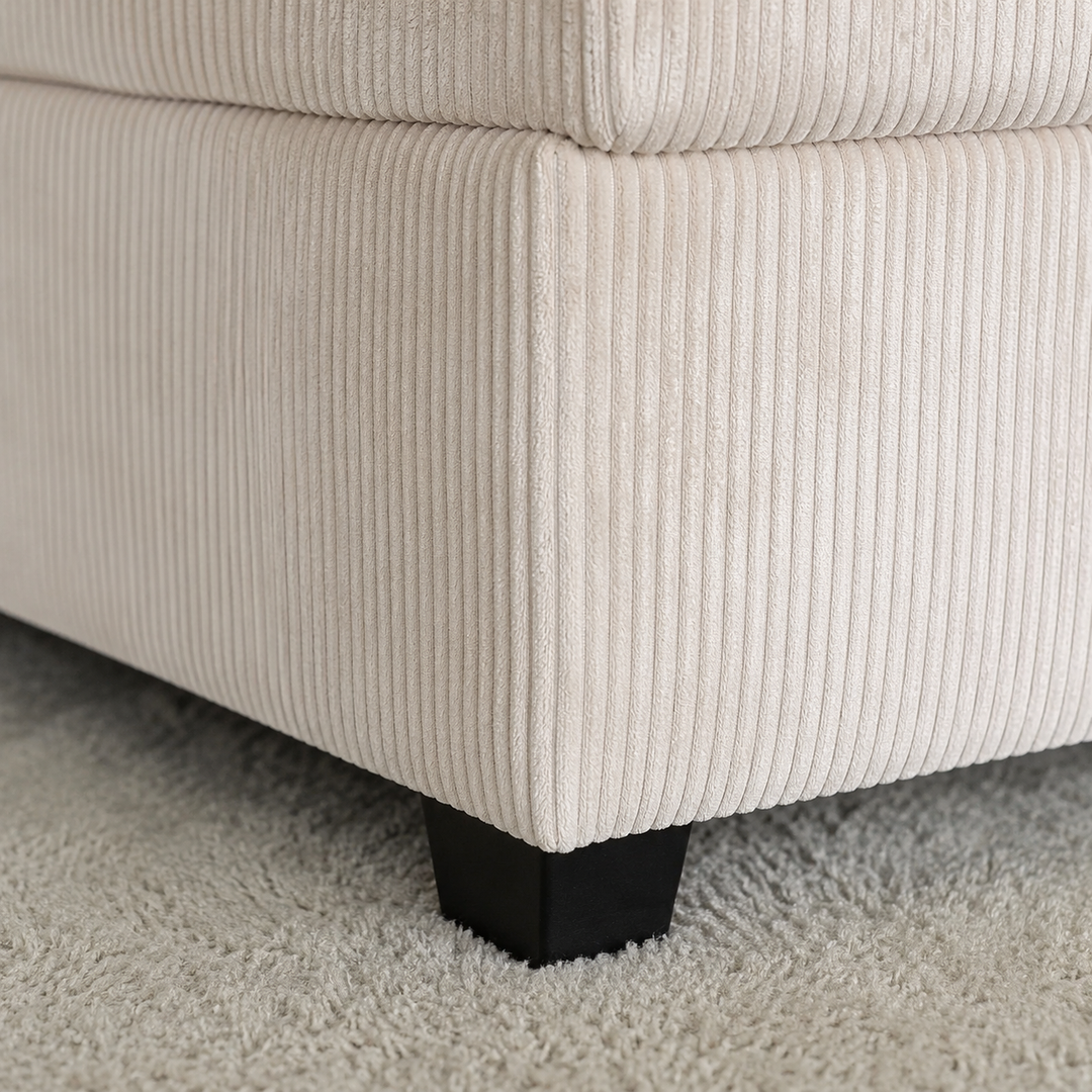 Jade Sofa Bed In Fabric Upholstery - Cream