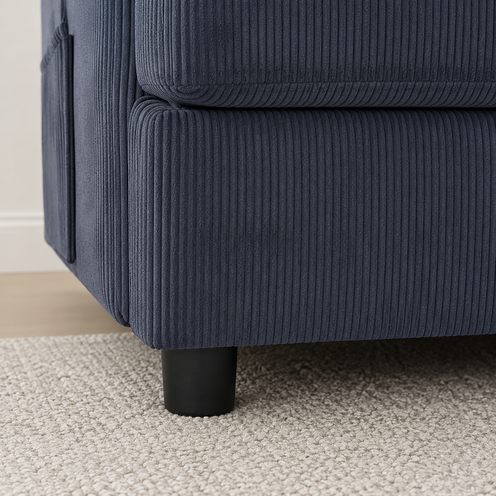 Jade Sofa Bed In Fabric Upholstery - Charcoal