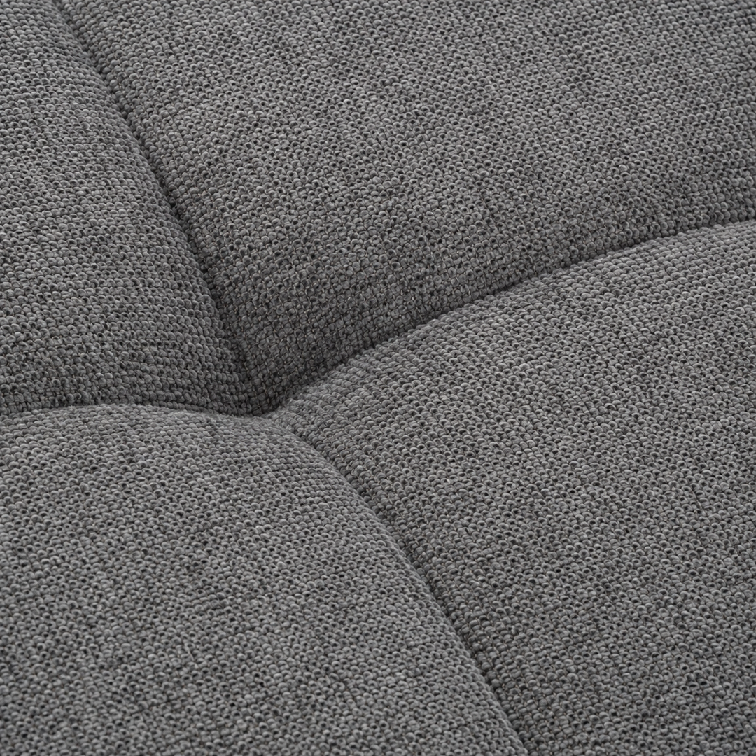 Vision Fabric Upholstered Sectional Sofa Bed With Storage Ottoman - Grey | Available