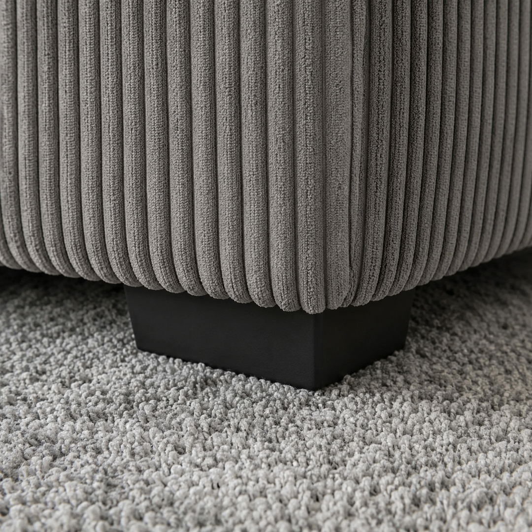 Billy RAF Sectional Sofa Bed In Fabric Upholstery - Grey