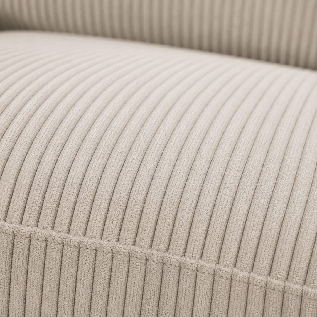 Billy RAF Sectional Sofa Bed In Fabric Upholstery - Beige