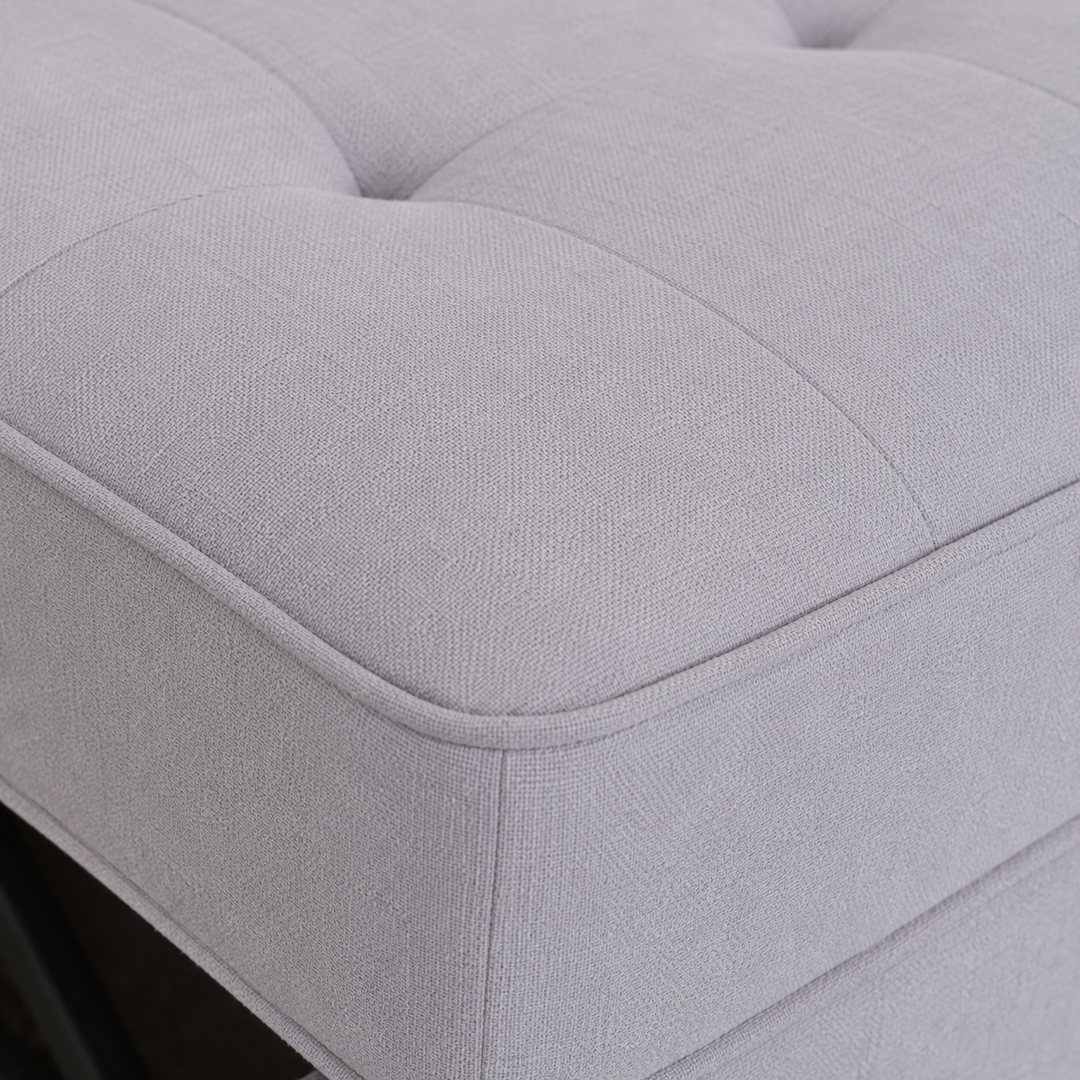 Sophia Fabric Upholstered Sofa Bed With USB Charging Ports - Grey