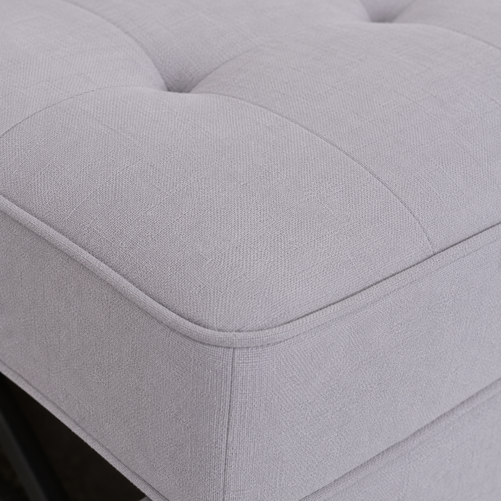 Sophia Fabric Upholstered Sofa Bed With USB Charging Ports - Grey