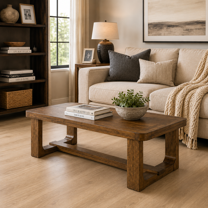 T974-1 Cabalynn Wooden Coffee Table - Light Brown | Signature Design By Ashley
