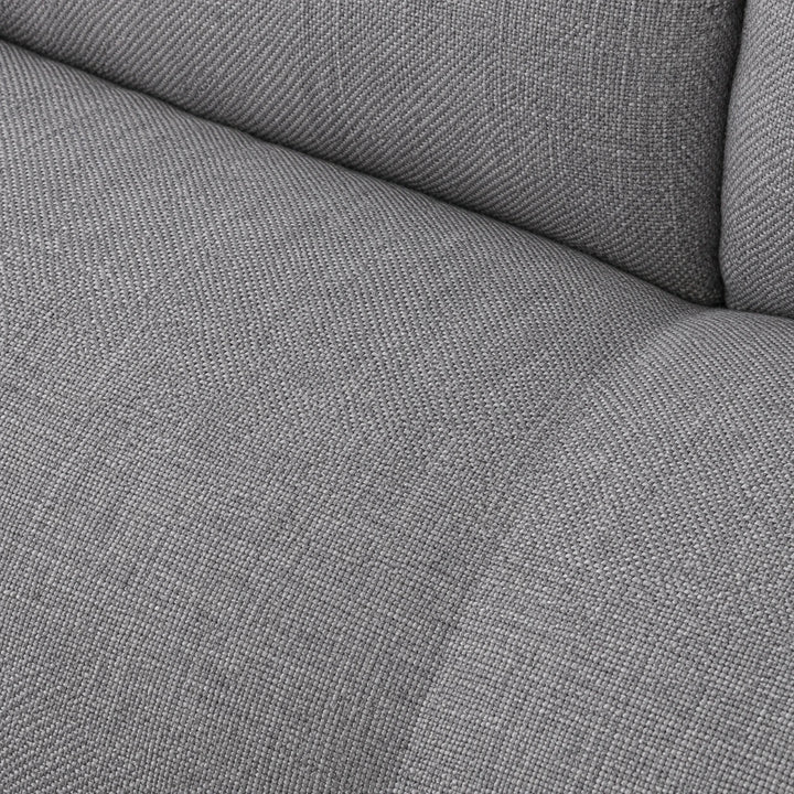 Faith Fabric Upholstered Sectional Sofa Bed With LHF Storage Chaise - Grey