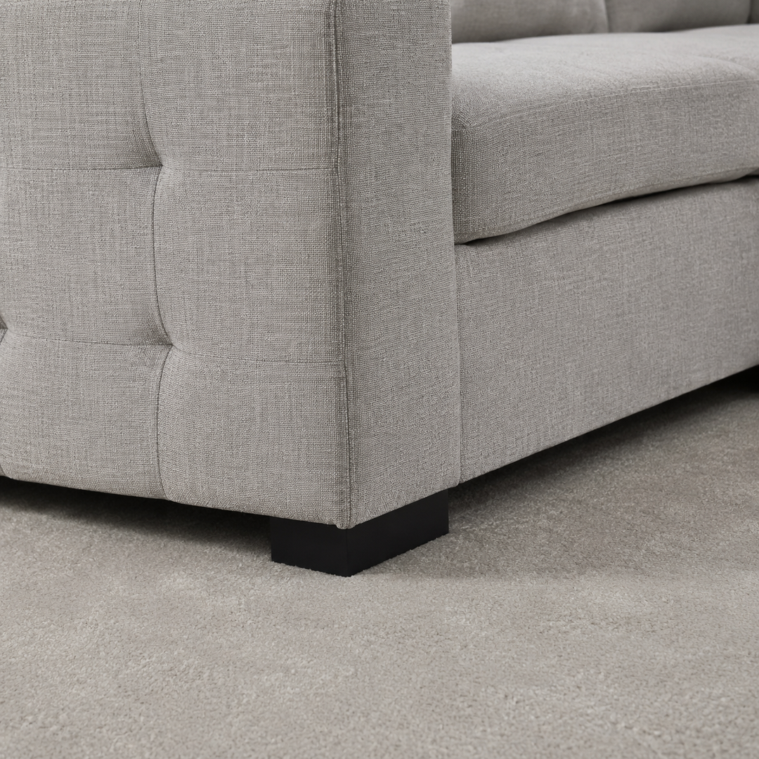 Roston RAF Sectional Sofa Bed In Fabric Upholstery - Grey