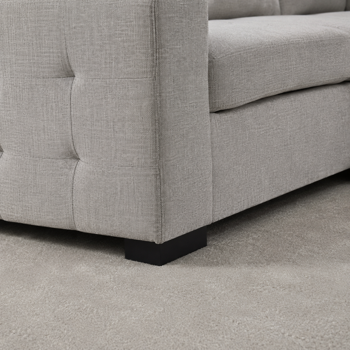 Roston RAF Sectional Sofa Bed In Fabric Upholstery - Grey